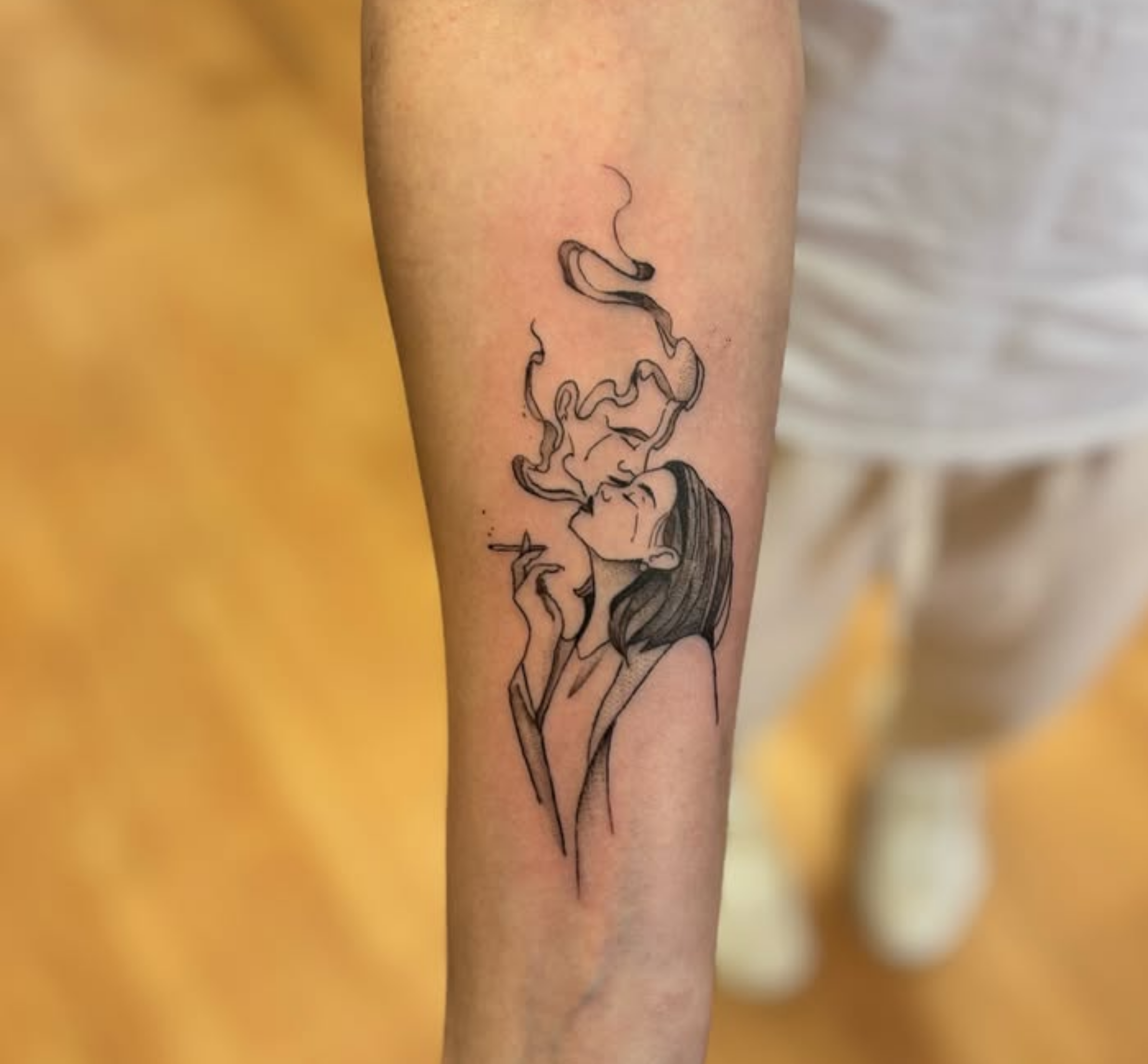 fine line tattoo sun protection